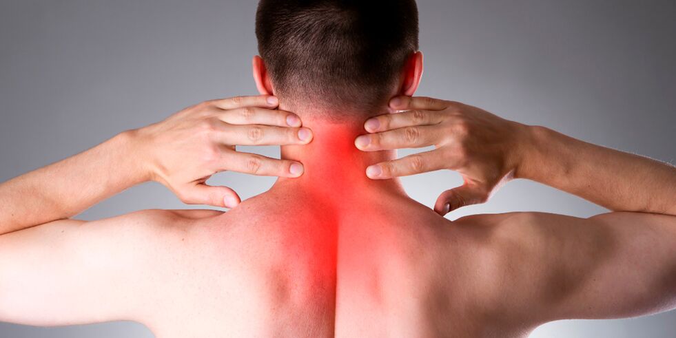 dhimbje në qafë për shkak të osteokondrozës